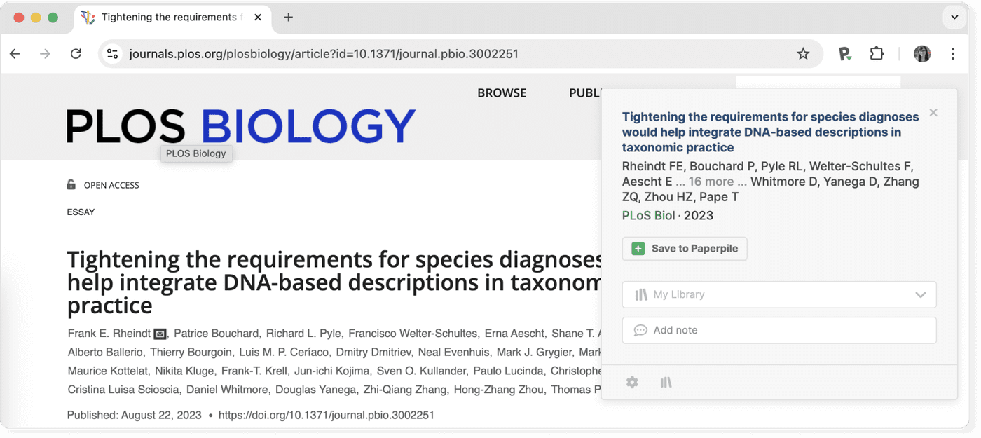What does a reference manager browser extension do